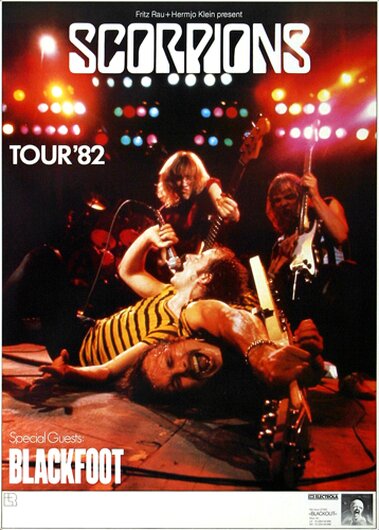 Scorpions - Tour,  1982 - Konzertplakat