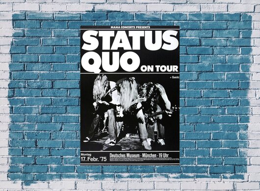 Status Quo - On The Level, München 1975 - Konzertplakat