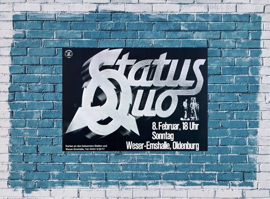 Status Quo - Blue For You, Oldenburg 1976 - Konzertplakat