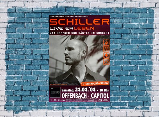 Schiller - Live ErLeben, Frankfurt 2004 - Konzertplakat