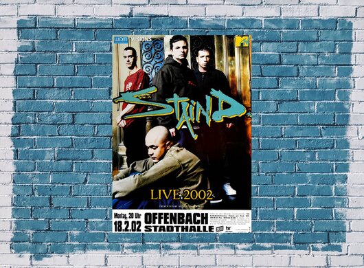 Staind - LIVE, Frankfurt 2002 - Konzertplakat