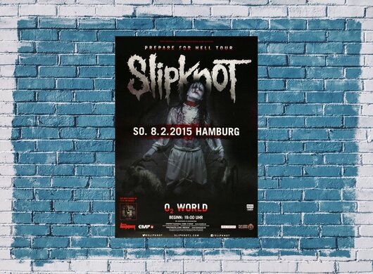 Slipknot - Prepare For Hell , Hamburg 2015 - Konzertplakat