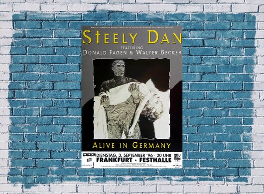 Steely Dan, Alive In Germany, Frankfurt, 1996, Konzertplakat,