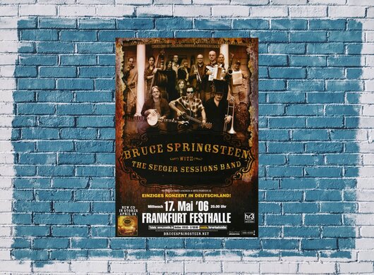Bruce Springsteen - Seeger Session , Frankfurt 2006 - Konzertplakat