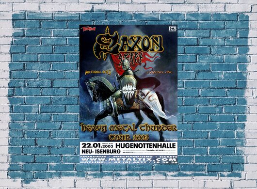 Saxon - Metal Thunder, Neu-Isenburg & Frankfurt 2003 - Konzertplakat