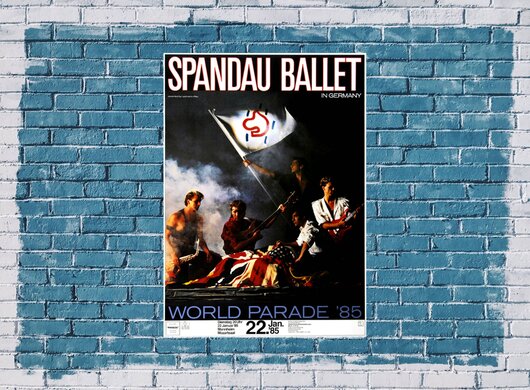 Spandau Ballet - Parade, Frankfurt 1985 - Konzertplakat