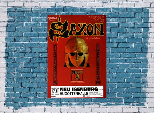 Saxon - Killing Ground , Neu-Isenburg & Frankfurt 2001 - Konzertplakat