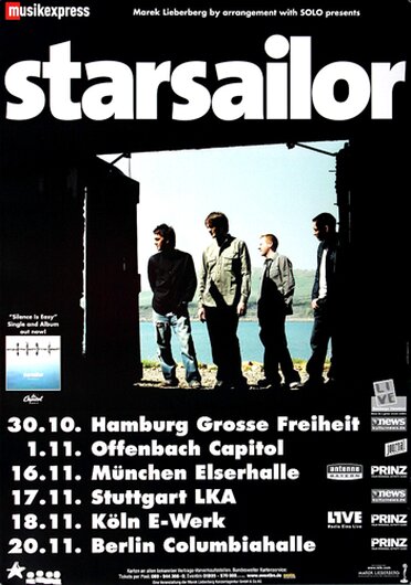 Starsailor - Silence Is Easy, Tour 2003 - Konzertplakat