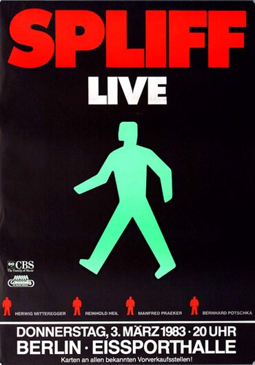 Spliff - Berlin LIVE, berlin 1983 - Konzertplakat