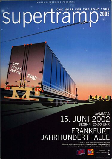 Supertramp - One For The Road, Frankfurt 2002 - Konzertplakat