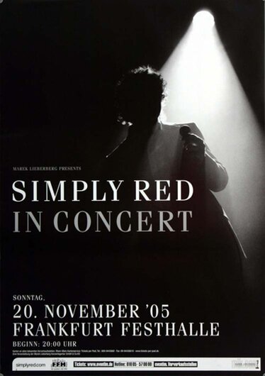 Simply Red - A Starry Night, Frankfurt 2005 - Konzertplakat