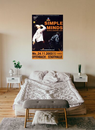 Simple Minds - Alive & Kicking, Frankfurt 2003 - Konzertplakat