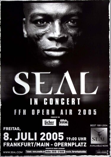 Seal - At The Point, Frankfurt 2005 - Konzertplakat