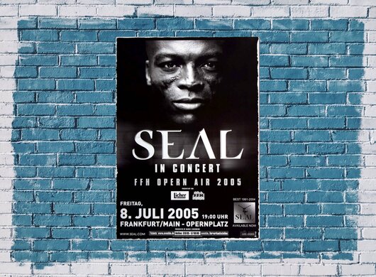 Seal - At The Point, Frankfurt 2005 - Konzertplakat