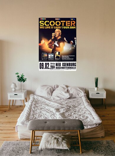 Scooter - We Like It Loud, Neu-Isenburg & Frankfurt 2004 - Konzertplakat