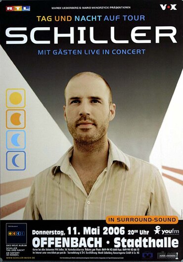 Schiller, Tag und Nacht, Frankfurt, 2006, Konzertplakat