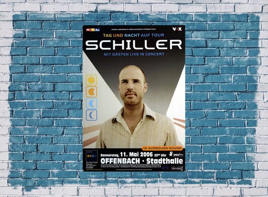 Schiller - Tag und Nacht , Frankfurt 2006 - Konzertplakat