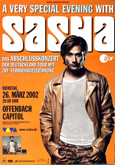 Sasha - Special Evening, Frankfurt 2002 - Konzertplakat