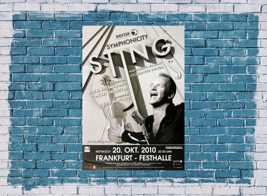 Sting - Symphonicity, Frankfurt 2010 - Konzertplakat