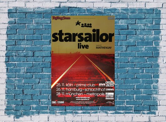 Starsailor - Live, Tour 2004 - Konzertplakat