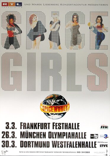 Spice Girls - Spice Up Your Life, Tour 1998 - Konzertplakat
