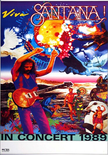 Santana - Viva Santana,  1989 - Konzertplakat