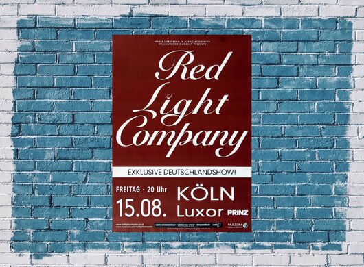 Red Light Company - Fine Fascination, Köln & München 2008 - Konzertplakat