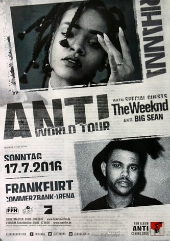 Pentatonix - World Tour, Frankfurt 2016 - Konzertplakat