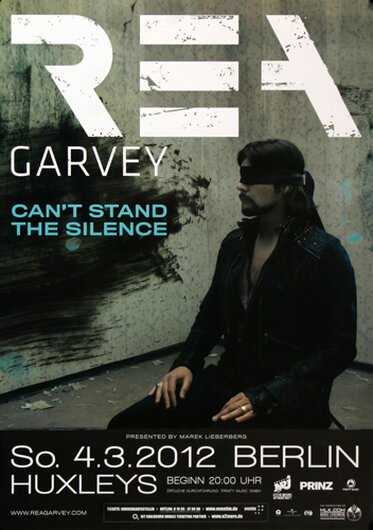 Rea Garvey - The Silence, berlin 2012 - Konzertplakat