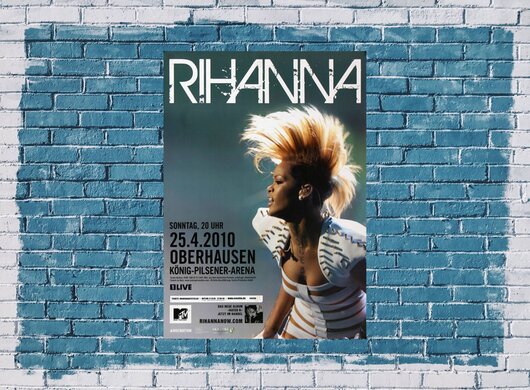 Rihanna - Rated R , Oberhausen 2010 - Konzertplakat
