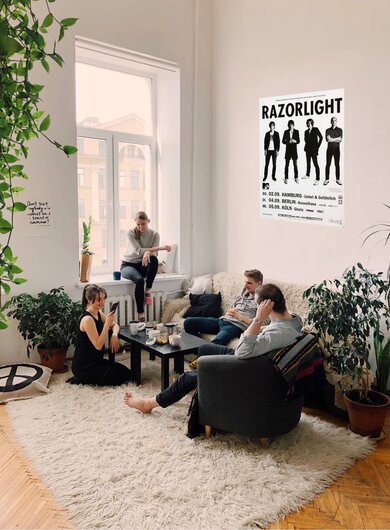 Razorlight - Up All Night , Hamburg 2007 - Konzertplakat