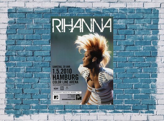 Rihanna - Rated R , Hamburg 2010 - Konzertplakat