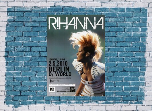 Rihanna - Rated R , Berlin 2010 - Konzertplakat