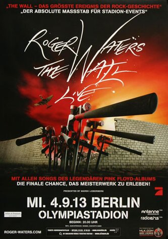 Roger Waters  - The Wall , Berlin 2013 - Konzertplakat