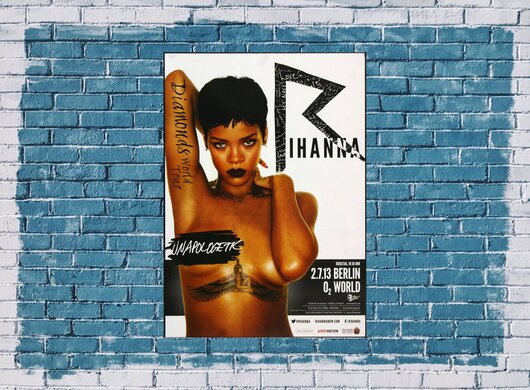 Rihanna - Diamonds World , Berlin 2013 - Konzertplakat