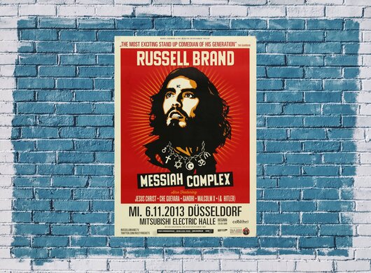 Russel Brand - Malcolmx , Düsseldorf 2013 - Konzertplakat