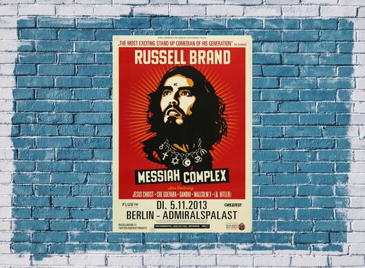 Russel Brand - Malcolmx , Berlin 2013 - Konzertplakat