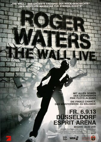 Roger Waters - Live , Düsseldorf 2013 - Konzertplakat