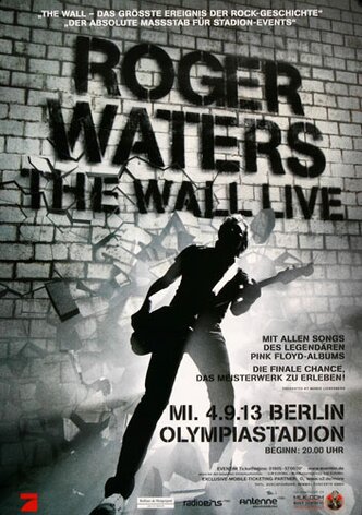 Roger Waters - Live , Berlin 2013 - Konzertplakat