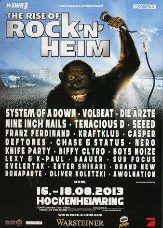 ROCK`N`HEIM - The Rice, Hockenheimring 2013 - Konzertplakat