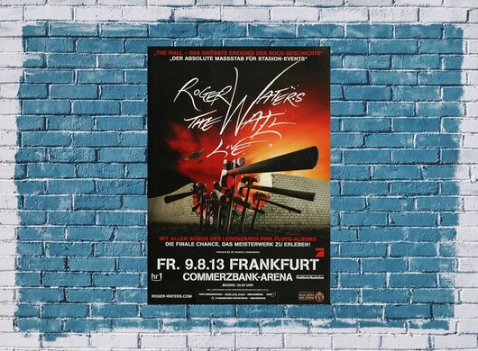 Roger Waters - The Wall , Frankfurt 2013 - Konzertplakat