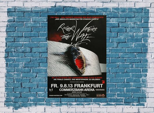 Roger Waters  - Wall Live, FRA, 2013 - Konzertplakat