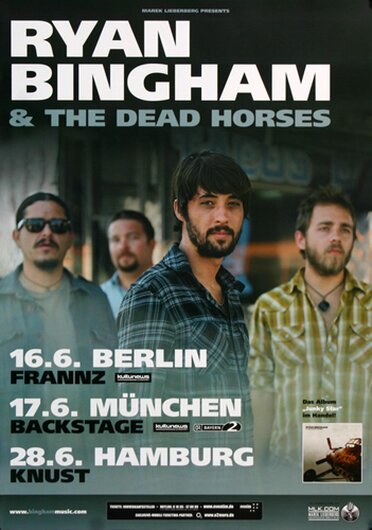 Ryan Bingham - Junky Star, Tour 2010 - Konzertplakat