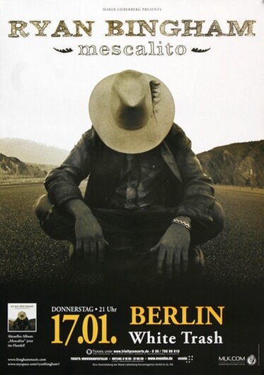 Ryan Bingham - Mescalito, berlin 2008 - Konzertplakat