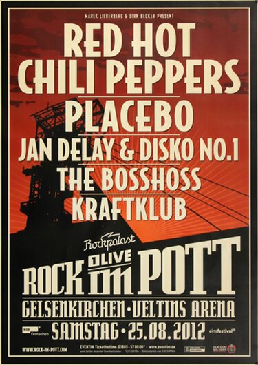 Rock Im Pott - Live ALLE, Gelsenkirchen 2012 - Konzertplakat