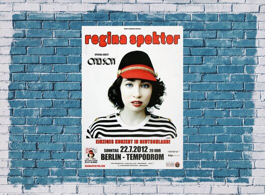 Regina Spektor - Cheap Seats, berlin 2012 - Konzertplakat