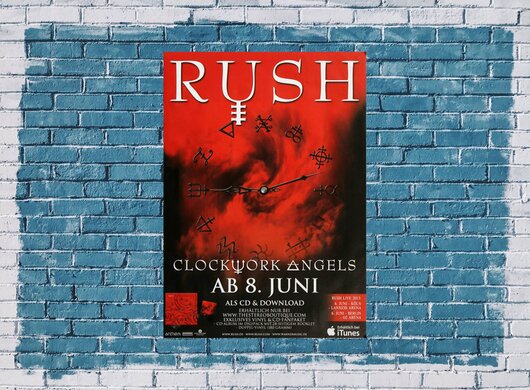 Rush - Clockwork Angels, Tour 2012 - Konzertplakat