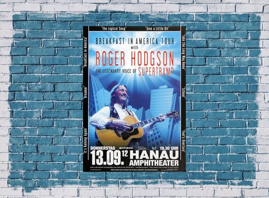 Roger Hodgson, Supertramp, Breakfast, Hannover, 2012, Konzertplakat