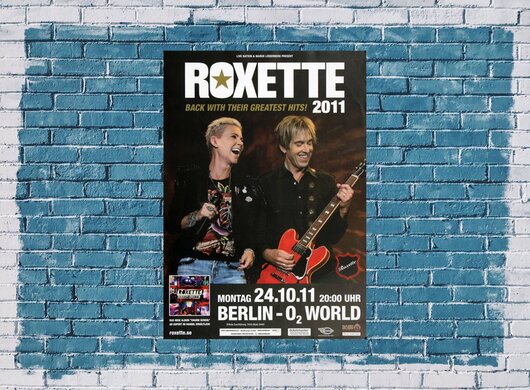 Roxette - Greatest Hits , Berlin 2011 - Konzertplakat