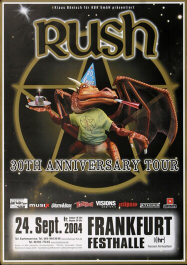 Rush - 30th Tour, Frankfurt 2004 - Konzertplakat